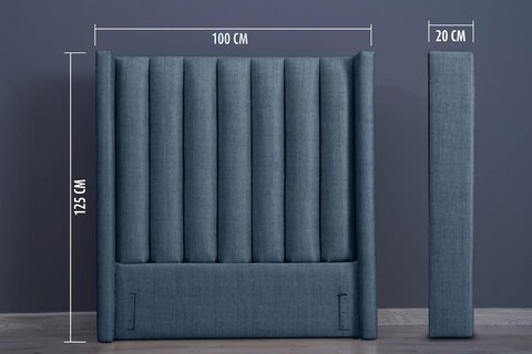 PAN Home Home Furnishings Venus Headboard Chanel Teal L-100: H-125cm 100x125 Teal