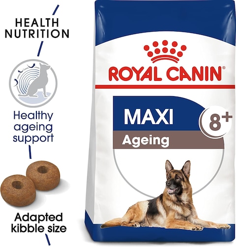 Royal Canin Shn Maxi Ageing 8+ 15Kg Size Health Nutrition Dog Food, Multicolor, Maxi Ageing 8+ Dog Dry Food