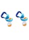 2pcs Baby Fruit Food Feeder Teething Pacifier for Teething Baby Infant Toy Nipple Pouches Nibbler for Toddlers &amp; Kids Pacifier Blue