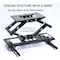 Full Motion TV Wall Mount Fits Most 40-80 inch TVs, Swivel and Tilt TV Bracket with Double Hinged Arms, TV Mount
