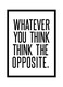 Spoil Your Wall Quotes Poster With Frame Black/White 40x55cm