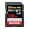 SanDisk Extreme Pro Class 10 SDXC-I Memory Card 128GB Black