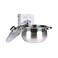 Gitco Stainless Steel Cassserole with Glass Lid 24Cm