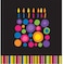 Birthday Cake Dots Tablecover Plastic 54inx108in Border Pri