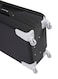 Senator Soft Shell Extra Large Checked Luggage Trolley For Unisex Ultra Lightweight Expandable Suitcase With 4 Wheels LL003 Black