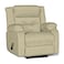 In House Velvet Rocking &amp; Rotating Recliner Chair - Dark Ivory - NZ30
