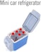 Car refrigerator 12V 7.5L Car Refrigerator Mini Electronic Refrigerator Freezer Cooler Travel Dual-use (Color Name : With cup holder)