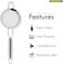 Royalford Stainless Steel Tea Strainer, 6.5 CM - Premium Fine Mesh Tea Strainer- Sieve Solution with Non-Slip Handle- Ideal Size for Straining Teas and Cocktails or Sifting Flour Sugar Spices &amp; Herbs