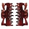 Titania 8021/8 B Hair Clips 2 Pieces Brown