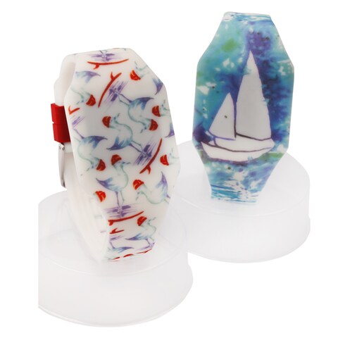 Anemoss Seagull Patterned Unisex Led Wrist Watch