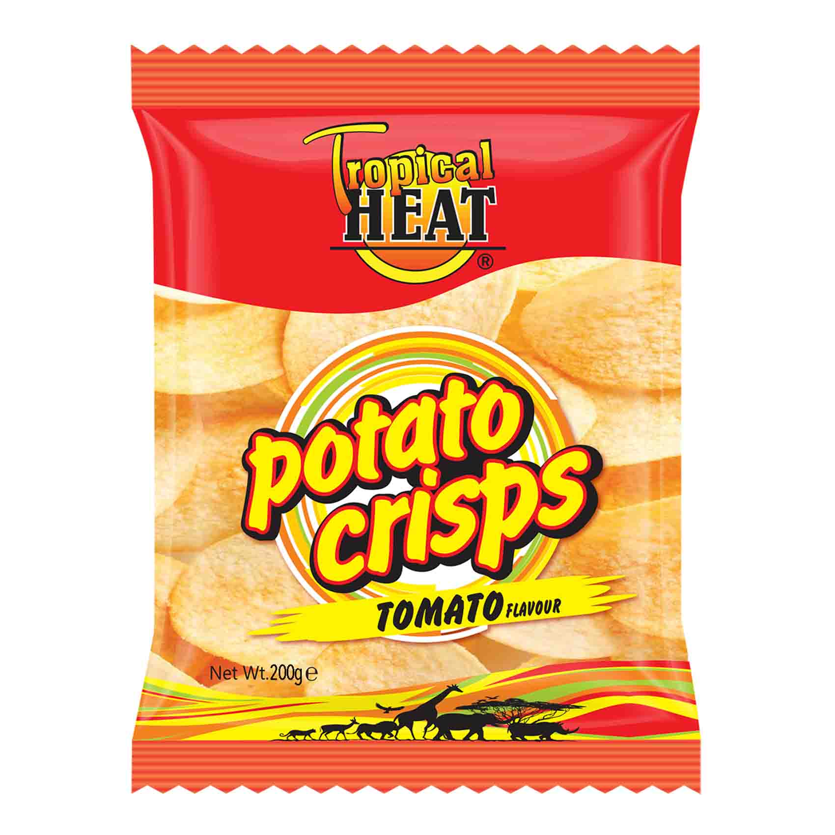 Tropical Heat Snacks Tomato Crisps 200G