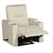 In House Velvet Classic Cinematic Recliner Chair With Cups Holder - Light Beige - AB08