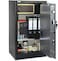 Rubik Safe Box Large Dual Security Fire Resistant Locker for Money Documents Home Office (Size 50x40x90cm) Black/Grey