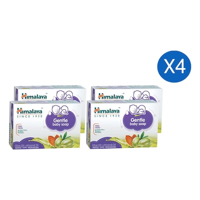 Himalaya Gentle Baby Bar Soap with Olive Oil and Almond Oil 125g Pack of 4