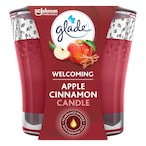 Buy Glade Welcoming Apple  Cinnamon Scented Candle 3.4Oz in UAE