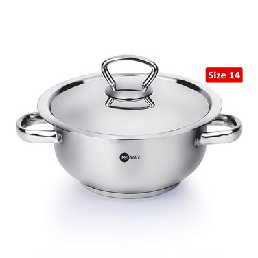 ماي تشويس حلة ستانلس ستيل - مقاس 14