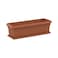 Cosmoplast Planter Terra Flower Pot With Tray Brown 76cm