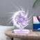 Small Fan for Desk, USB Desk Fan   Air Circulator Fan, Powerful Pocket Desk Fan with 3 Speeds, Personal Fan with Light For Kids