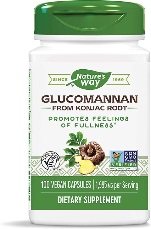 Nature&#39;s Way, Glucomannan Konjac Root, 665 mg, 100 Veggie Caps