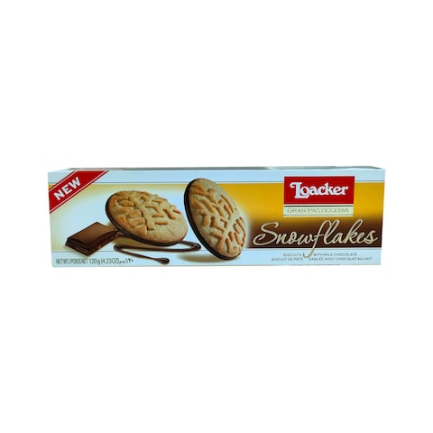 Loacker Gran Pasticceria Snowflakes Milk Biscuits - 120 Gram