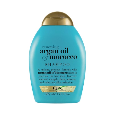 Buy OGX Shampoo Renewing+ Argan Oil of Morocco New Gentle and PH Balanced Formula 385ml in Saudi Arabia