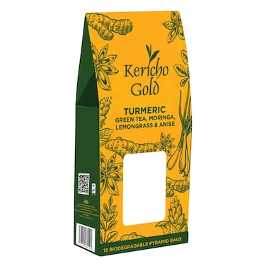 Kericho Gold Turmeric Green Tea Moringa Lemongrass And Anise Tea 22.5g
