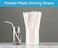 Vsell24 100Pc Flexible Drinking Plastic Straws Colored Bpa Free Disposable Bendy Straw 6Mm
