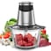 Crownline GC-275 Food Chopper/Mincer/Grinder, 2-Speed, Glass bowl: 1.8L, 4-SS Blades, 220-240V, 50-60Hz, 300-500W