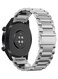 Generic Classic Stainless Steel Smartwatch Strap Band For Samsung Galaxy Watch 46mm/Huawei GT2/Gear S3 Frontier/Classic/Honor Magic 2/Fossil 22mm Silver