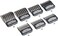 Andis Master Series Premium Metal Hair Clipper Attachment Comb 7 Piece Set, Black, 7 Count (Pack Of 1)