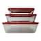 Pyrex Cook &amp; Freeze 3-in-1 Food Container Set Assorted