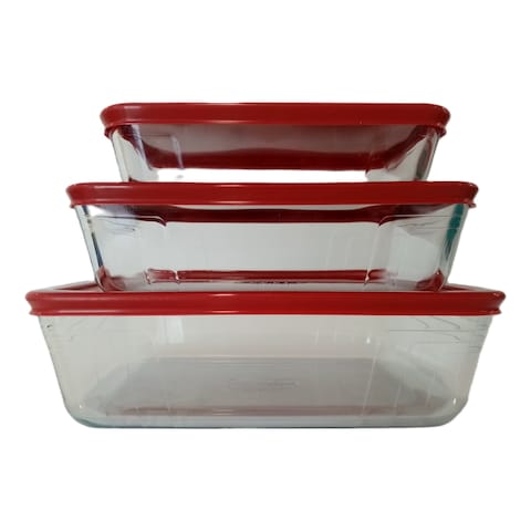 Pyrex Cook &amp; Freeze 3-in-1 Food Container Set Assorted