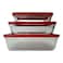 Pyrex Cook &amp; Freeze 3-in-1 Food Container Set Assorted