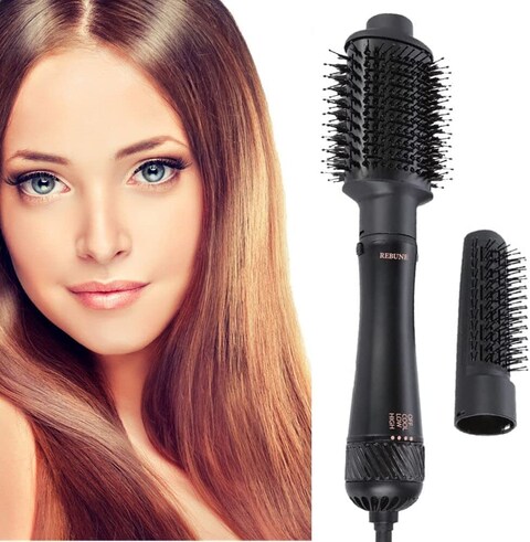 Rebune Hot Air Styler Re-2084 One-Step Hair Styler 4 In 1 Multifunctional Hair Dryer Brush Straightener Curling Iron Comb