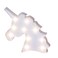 Unicorn Head Night Light White for Kids with Warm LED Lights 25x24.5cm