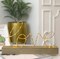 Golden Glowing LOVE Sign with Yellow LED Lights 36x22cm