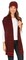 Theo Winter Stripes Knitted Hat With Scarf Set Heather Red/Black