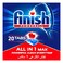 Finish All In One Regular Auto Dishwasher Tablets 20 Count