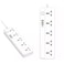 Universal 5 Way Power Extension Cord with USB, 1x 20W USB-C PD, 3x USB-A QC Fast Charging Ports, 5x Universal Electrical Outlet Lead Sockets, Multi Plug Charging Surge Protector Strip, 3M Cable