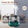 Bear Air Humidifier 5L Ultrasonic Mute, Portable Cool Mist, Essential Aroma Diffuser, Auto Shut-Off Carbon Filter Air Purifier Desktop Sprayer, Adjustable 360 Knob, Humidifiers For Home Office