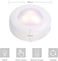 RGB LED Under Cabinet Lamp Puck Light 6 Pack with Remote Control Brightness Adjustable Dimmable Timing