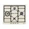 Smeg Cortina 4 Burner Built-in Gas Hob SR764PO Cream 60cm