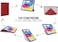 Pipetto Origami designed for iPad 10.9 inch case iPad 10th Generation case cover (2022) with 5 in 1 stand - Dark Red