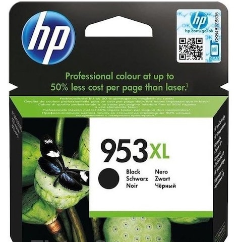 HP 953Xl Black Ink Cartridge, L0S70Ae