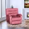 In House Velvet Classic Recliner Chair - Dark Pink - AB03