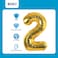 Markq 40 inch Number Balloons, Gold Foil Helium Balloons for Anniversary Wedding Birthday Party Decoration Supplies (Number 2)