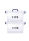 HIWARE Plastic Storage Box With Lid 7 LTR Semi Clear 2 Pcs Set   For Clothes, Toys, Books, Snacks, Shoes and Grocery Storage Box. (7 LTR)&hellip;