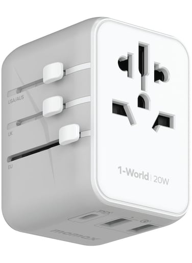 Momax UA11 1-World 3 Port AC Travel Adapter [20W]