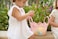 Multipurpose Storage Cotton Basket Pink 23x15cm