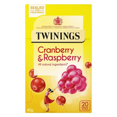 Twinings Cranberry And Raspberry Tea Bags 40g (2g x 20 Count)
